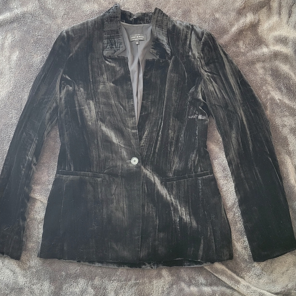 Lucky Brand- Velvet Blazer